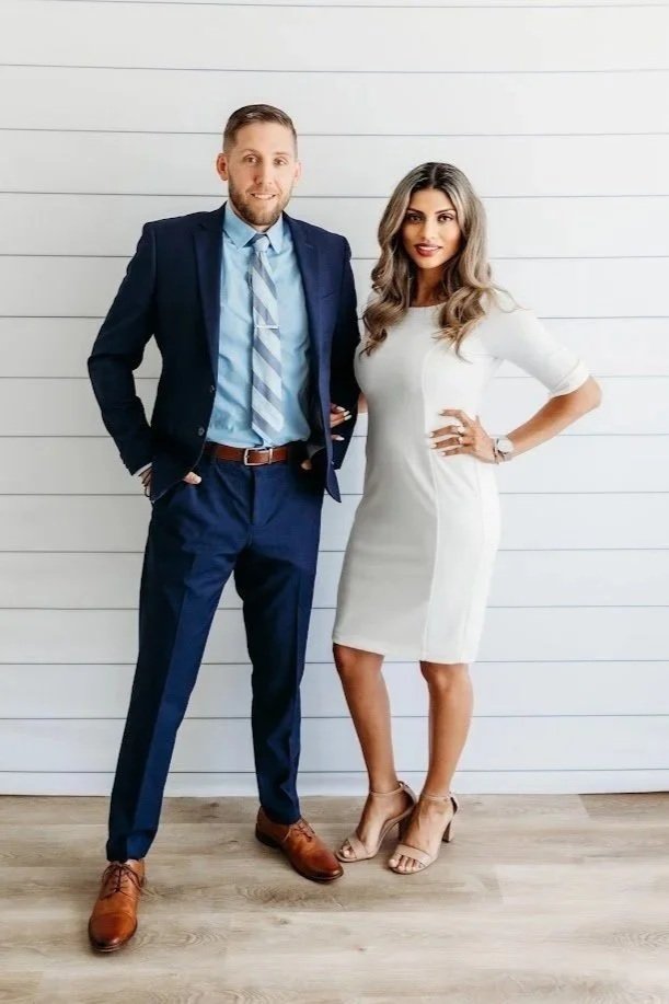 Investigator Matthew Zalewski standing with his wife Alondra